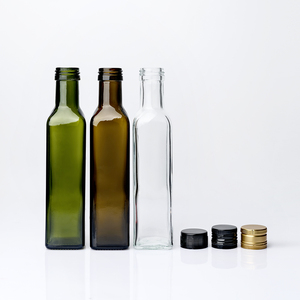 زجاجة فارغة مستديرة خضراء داكنة 0.5-1 لأداة مطبخ مع بلاستيك - Product Image 2