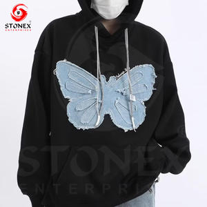 Ropa de calle de nueva moda pesada personalizada Impresión digital Vintage Acid Wash Sweat estilo desgastado Sun Faded Hoodie para hombres - Product Image 5