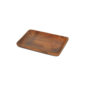 Plateau de service en bois fait main, finition polie, forme rectangulaire, pour usage résidentiel - Product Image 1