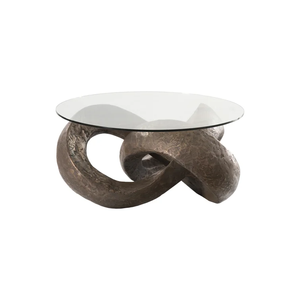 Nouvelle arrivée à la recherche de la dernière table basse décorative de couleur or meubles d'hôtel/de café et de restaurant en verre à un prix abordable - Product Image 5