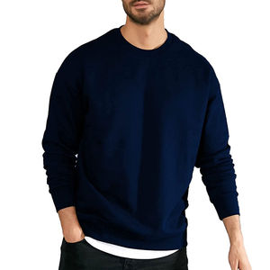 Sweat-shirt pour homme en coton doux et chaud à 100% avec intérieur confortable, conçu pour le streetwear d'automne et le style de tenue quotidien confortable - Product Image 1