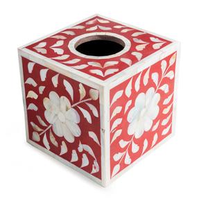 Best Selling Modern <b>Floral</b> Design Mother of Pearl Inlay Tissue <b>Box</b> Holder with Quality Dispenser Good Color & Feature - Product Image 4