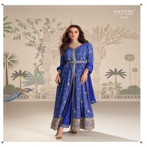 Nouveauté : Salwar Kameez en soie Chinon avec broderie, mode féminine, fabricant de Surat, achat en ligne en Inde - Product Image 1