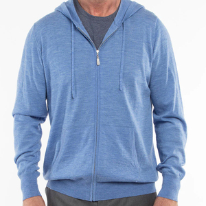 Sweat-shirt à capuche en polaire pour homme, fermeture éclair intégrale, impression numérique personnalisable, séchage rapide, respirant, pour l'hiver - Product Image 5