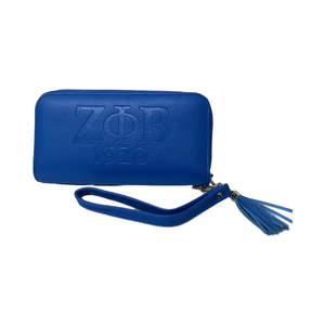 Billeteras personalizadas con letras griegas de la hermandad: carteras de cuero personalizadas para hermandad, fraternidad y vida griega - Product Image 1