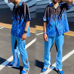 กางเกงสเวตเตอร์ผ้าฟลีซแบบพับเก็บได้สำหรับผู้ชายกางเกงผ้าฟลีซด้านหน้าเรียบแบบสตรีทระบายอากาศได้ดีเป็นมิตรกับสิ่งแวดล้อม - Product Image 6