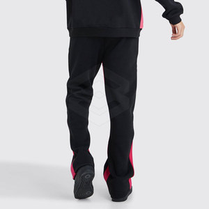 2025 chándal deportivo acampanado Casual uso al aire libre 100% algodón cuello con capucha patrón sólido transpirable ligero ropa activa para - Product Image 6