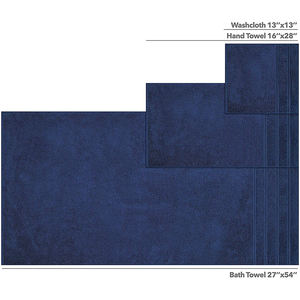 Vente chaude de qualité supérieure Super doux très absorbant luxe Dobby Border 6 pièces 100% coton ensemble de serviettes - Product Image 4