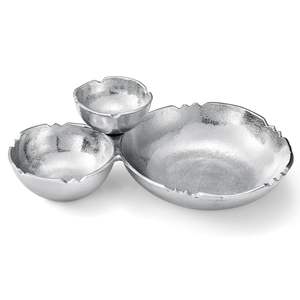 OEM Manufacture Modern Aluminum Serving Platter For Unique Food Presentation Enhancing <b>Table</b> Decor With Creative Metal Form - Product Image 2