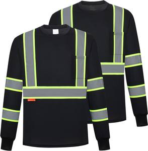Polo de construcción unisex, camisa de trabajo reflectante de seguridad, logotipo personalizado de alta visibilidad, camisa de trabajo reflectante fluorescente transpirable - Product Image 1