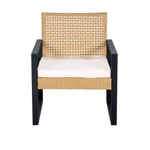Ensemble de mobilier d'extérieur moderne en rotin 4 pièces de haute qualité pour jardin, patio, hôtel, école, appartement, salon - Product Image 2