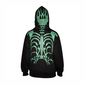 เสื้อฮู้ดมีซิปสำหรับผู้ชายผ้าฝ้ายโพลีเอสเตอร์พิมพ์ลายได้ตามต้องการ - Product Image 6