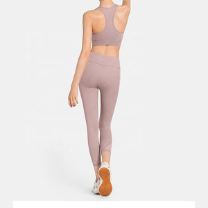 ชุดโยคะสตรีชุดออกกำลังกายเล่นฟิตเนสคอตตอน100% ระบายอากาศได้1ชิ้น - Product Image 2