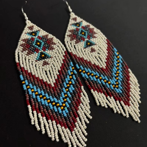 New Arrival Bohemian <b>Tassel</b> Seed Bead <b>Earrings</b> Fashion Design Handmade Women Glass Beaded Jewelry Braided Gifts BY HF CRAFTS - Product Image 2