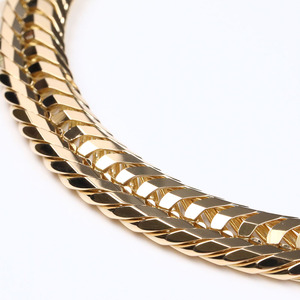 Venta al por mayor de pulseras de moda encantos de lujo de oro sólido mujeres joyería fina - Product Image 2