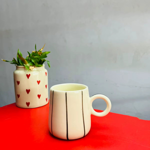 Hand Painted Coffee <b>Mug</b> Floral Coffee <b>Mug</b> Coffee Jug <b>Handmade</b> <b>Mug</b> Pottery <b>Ceramic</b> Gift for Birthday - Product Image 1