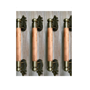 Single Sided Brass and Wood Pull <b>Handle</b> Customized Size for Wooden <b>Door</b> & Kitchen Drawers Hot Sale at Economical Price - Product Image 5