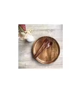 จานไม้อาหารค่ำและชุดอาหารค่ำไม้คุณภาพสูงและการออกแบบที่ดีที่สุดที่กำหนดโดยงานฝีมือเสี้ยว - Product Image 3