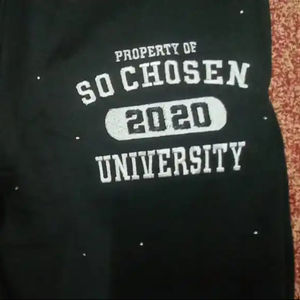 Alta calidad diamantes de imitación lavado ácido Flare pantalones de chándal pulóver Sudadera con capucha conjunto de 2 piezas Unisex apliques Vintage lavado ácido hombres chándal - Product Image 6