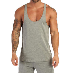 Mens Custom Gym Tank Top Wholesale Fitness Bodybuilding Muscle <b>Stringer</b> Sleeveless Cotton Workout Shirt Slim Fit Breathable <b>Vest</b> - Product Image 1