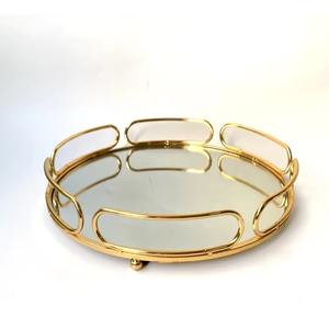 ถาดเสิร์ฟแบบแบนกระจกโบราณสำหรับเทศกาลอีสเตอร์และเดือนรอมฎอนถาดสวยงามสำหรับบ้านและร้านอาหารสุดหรู - Product Image 1