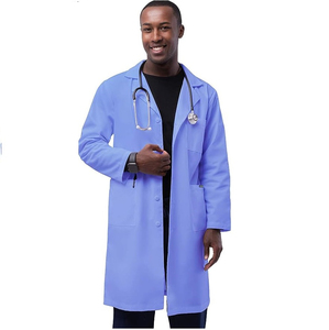 Bata de laboratorio más vendida con logotipo personalizado, la mejor calidad, uso hospitalario para hombres, enfermera de alta calidad, bata de laboratorio de algodón 100% - Product Image 3