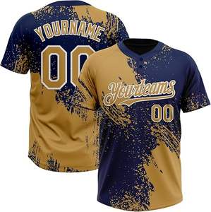 American Custom Logo Embroidery <b>Button</b> 2 Sided <b>White</b> Blank Cheer Baseball Jersey Custom Sublimation Sets Style - Product Image 1