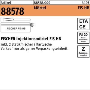 Mortero de Inyección FIS HB 150 C de Resina Sintética, Paquete de 6 Piezas, de Fischer - Product Image 1