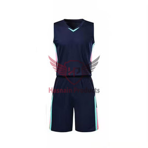 Conjunto de uniforme de baloncesto para hombre de 100% poliéster personalizado al por mayor, camisetas reversibles sublimadas transpirables, talla grande de alta calidad - Product Image 1