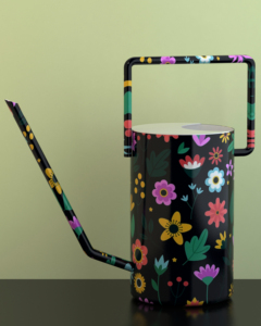 Bidon d'eau ronde en fer autocollant de couleur assortie émail métal pour plantes pépinière jardin Compost serre arroseur arrosoirs - Product Image 6