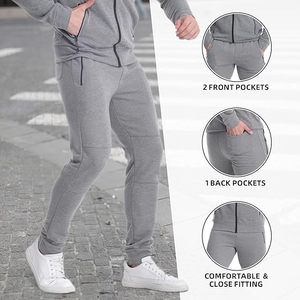 ชุดวิ่งแฟชั่นสำหรับผู้ชายชุดวอร์มสีและโลโก้แบรนด์ออกแบบใหม่ - Product Image 6