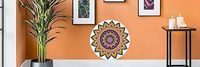 Décorations indiennes Diwali autocollant de sol Rangoli autocollant vinyle écologique pour la maison entrée décoration de Table murale cadeau de retour