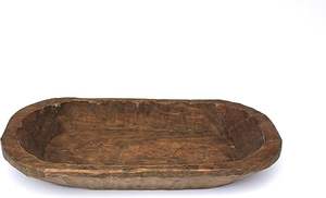 ชามไม้หนาสำหรับใช้ในห้องครัวชามข้าวทำจากไม้โบราณ - Product Image 2