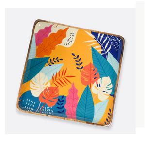 Plateau en métal en forme de feuille avec un design de qualité supérieure Matériau de haute qualité Nouveau plateau de service en métal vieilli de qualité supérieure 3x12x1 pouces - Product Image 3