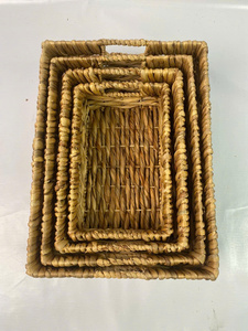 Hiện đại Bộ 4 hình chữ nhật nước Hyacinth lưu trữ giỏ - Product Image 5