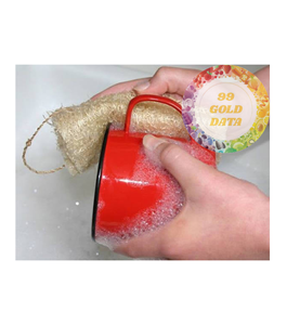 Esponja de lufa natural 100% 10-14cm | Esponja de limpieza Luffa ecológica orgánica con cuerda | Loofah cruda de alta calidad de Vietnam - Product Image 3