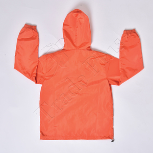 2025 meilleure qualité veste de pluie légère pour hommes Logo personnalisé coupe-vent à capuche avec fermeture à glissière veste de randonnée imperméable - Product Image 4