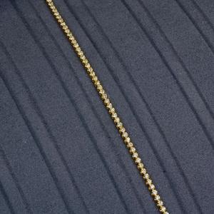 14K oro amarillo sólido 3 quilates corte brillante diamante tenis pulsera Moissanite Hip Hop pulsera para mujer joyería de moda - Product Image 2