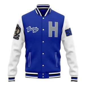 Hombres en blanco personalizado Chenille parches bordado Varsity Letterman chaquetas Vintage en blanco Varsity chaqueta de las mujeres - Product Image 1