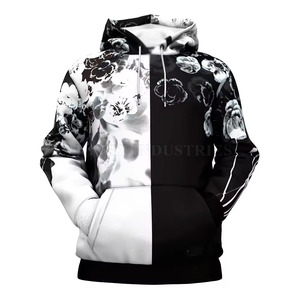 Professional Slim Fit Men's Sublimation Hoodies Casual Thick Outdoor Fashion Print Pattern Customized Design - Product Image 1