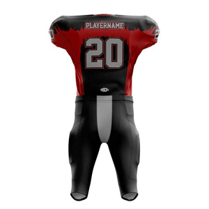 Venta al por mayor fútbol americano Reversible práctica y equipo Jersey impreso bordado Jerseys nuevo diseño uniforme de fútbol transpirable - Product Image 4