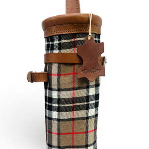 Bolsa de Transporte para Palos de Golf Geoffrey Vintage de Cuero Genuino, Duradera, Modelo Campbell Camel, Color Sólido, 2 Bolsillos, Ligera - Product Image 2