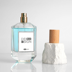 Fabricant populaire de flacons de parfum vides rechargeables de 100 ml, personnalisables, à dégradé de couleurs et à dé<span class=keywords><strong>coupe</strong></span> géométrique - Product Image 4
