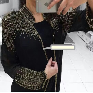 Impresionante elegancia por diseño largo Abaya Kaftan Mujer frente abierto vacaciones fiesta cóctel desgaste boda Cub celebración Dubai Jilbab - Product Image 1