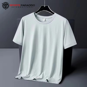 Camiseta lisa de algodón 100% para hombre de alta calidad personalizada del fabricante, camisetas de punto de talla grande, ajuste extragrande, tela de 300 gramos - Product Image 2