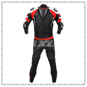 Combinaison en cuir de course personnalisée pour hommes et femmes, protection à haute durabilité, coupe élégante - Product Image 2