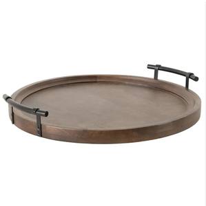 Plateau de service en bois pour hôtels et restaurants Plateau à café en bois de couleur naturelle Plateau de service en bois - Product Image 2