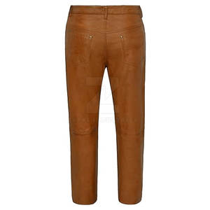Pantalones de Cuero Casuales Ligeros para Hombre al por Mayor, MOQ Bajo, Logotipo Personalizado, Diseño Personalizado de Última Moda en Venta - Product Image 2