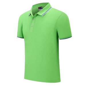 เสื้อกอล์ฟแขนสั้นระบายอากาศได้ดีผ้าคอตตอนสำหรับ100% เสื้อยืดออกแบบได้ตามต้องการเสื้อกอล์ฟถักแบบหนา - Product Image 4