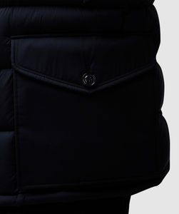 Veste d'hiver décontractée pour homme à la mode, veste matelassée à capuche chaude, logo frontal, imperméable, respirante, activités de plein air - Product Image 5